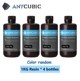 AnyCubic 3D Yazıcı Reçinesi 405NM UV Reçine Kitleri Sla LCD UV Hassas Reçine 3D Baskı Malzemeleri Ponpon Spon Mono3203623