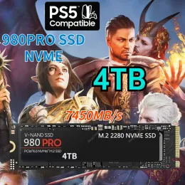 Kutular 2023 Orijinal 980PRO 1TB 2TB 4TB M.2 2280 SSD NVME PCIE 4.0 x 4 Dahili Katı Hal Sürücüleri Playstation 5 Dizüstü Bilgisayarlar Masaüstü PC PS5