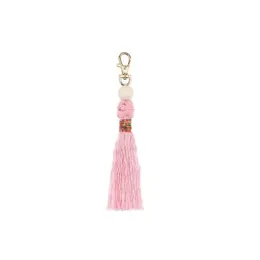 Keychains Lanyards Retro Diy Weave Tassel Bag hänger handgjorda knutpärlor Key Ring Holders Fashion Jewelry1 Drop Delivery Accessories DHXGV