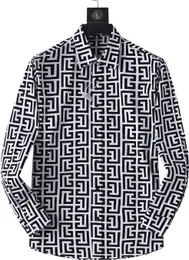 パリ高品質ブランドの男性ドレスシャツラグジュアリーデザイナーシャツフォーマルショートシャツの男性デザイナーボタンアジアサイズM-3XL YYJ 333