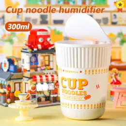 Humidifiers Cup Noodle Humidifier 300ml Ultrasonic Usb Aroma Air Diffuser 2000 Mah Battery Aromatherapy Humidificador Home Difusor