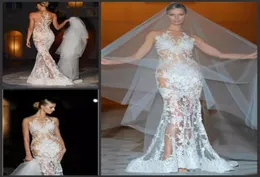 Novos vestidos de noiva de primeira ilusão de pura