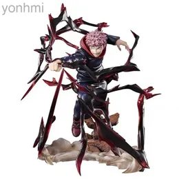 أنيمي مانغا أنيمي jujutsu kaisen figure itadori yuji figuras toys 19cm manga تمثال GK تمثال pvc doll doll للأطفال 240413