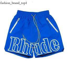 Rhude 디자이너 짧은 남자 팬츠 세트 트랙 슈트 바지 느슨하고 편안한 패션 인기있는 새로운 스타일 s m l xi 폴리 에스터 느슨한 빠른 건조 Rhude Short 6629 4530