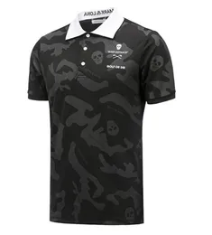 Summer Golf Clothing Men Short -рукав Tshirts Черные или белые цвета камуфляж Fabricoutdoor Sports Polos рубашка 220606272444634570464