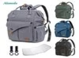 Alameda moda mumya annelik çantası çok fonksiyonlu bebek bezi çanta sırt çantası bebek çantası bebek bakımı için bebek arabası ile bebek çantası y200107555555054