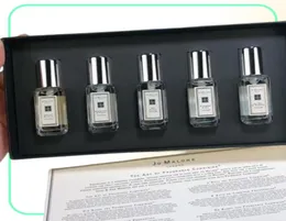 Kit più nuovo come regalo per donne uomini blu set fragrance profumo inglese pera blu selvaggio bluend spray long parfum 5pcs*9ml in 1 box consegna veloce4276214