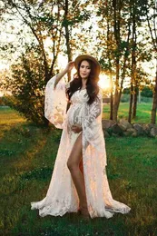 Maternity Dresses Don Judy Boho Pregnant Women Photography Wedding Dress Bridal Dress Evening Dress Pregnant Women Beach Photo Shooting Props Q240413