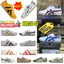 NYA ONITSUKASSS TIGER MEXICO 66 SNEAKERS Kvinnor Män Designers Running Shoes Black White Blue Yellow Beige Low Fashion Trainers Gai Storlek 36-45