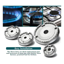 YYSG 11PCS Gas Stove Burner Caps Set Comaptible For SABAF