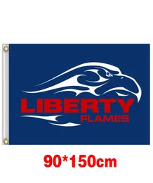 Flag di Liberty Flames University College 150cm90cm 3x5ft poliestere personalizzato qualsiasi bandiera sport bandiera in volo giardino outdoor5606950