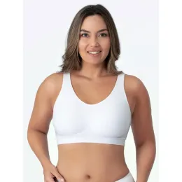 BRAS 3PCS/SET Women täglich Komfort Wireless Shaper BH sexy helle Seidendekoration Dessous weibliche Abnehmbare Pad Unterwäsche S3XL