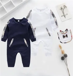 Baby Rompers Spring Autumn Boy Clothes New Genper Cotton Newborn Baby Girls Designer adorabili tute per neonati Abbigliamento1925594