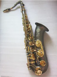 Tenor Saxophone STS-R54 عالية الجودة مات الأسود الموسيقية المحترف يلعب Tenor Sax مع CASE