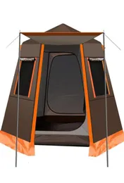 Tende e rifugi UV UV Exagonal Alluminio Automatico Campeggio all'aperto Outdoor Big Tent Family Travel 46persons Towning Garden Pergo5595004