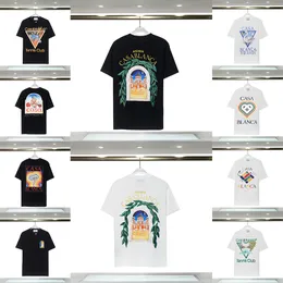 Casablanc T Shirt Designers T-shirty Mężczyźni Kobiety moda luźne koszulki Tops Man S Casual Shorts Street Store Luksusowe ubrania ubrania Casablancs Tshirts Summer