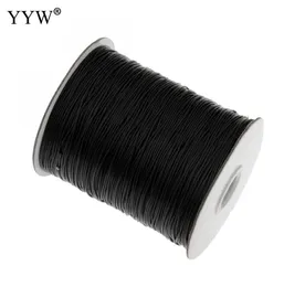 05mm08mm1mm15mm2mm 100yardspool Nylon Cord Black String Kumihimo Cordão de nó chinês Diy Fazendo descobertas de jóias ROPE6520685