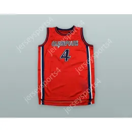 Custom RUSSELL WESTBROOK 4 LEUZINGER HIGH SCHOOL OLYMPIANS RED BASKETBALL JERSEY All Stitched Size S M L XL XXL 3XL 4XL 5XL 6XL Top Quality