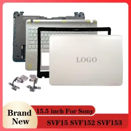 Przypadki biały laptop lcd tylna pokrywa/zawiasy/dłoni/dolny obudowa dla Sony Vaio SVF15 SVF152 SVF153 SVF152A23T SVF15 Fit15 Notebook