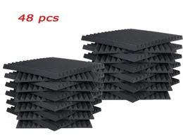48 PCS Acoustic Panels Studio Soundproofing Wedge 1" X 12" X 12"6743669
