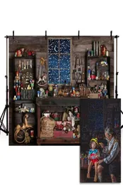 Mehofond Backdrop Santa Store Shop Snow Window Table Table Tools pography خلفيات لـ PO Studio3655494