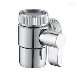 Bathroom Sink Faucets Alloy 4-point Single-cut Valve Diverter Switch Four-point Water Divider Changeover Faucet Inlet Accessories