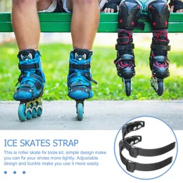 2 PCS Roller Skate Energy Belt Inline Skates التزلج على تمارين التزحلق على إكسسوارات الأحذية الأربطة Buckles Ice