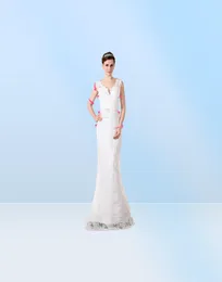 Elie Saab 2019 New Evening Dresses Line A Line Jewel Neck Dress Dress Press Lace Beads Beads Bathers 8238260