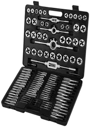 Ручные инструменты Vevor 110 PCS Tap и Die Comminate Set Set Tungsten Steel Case Kit Metric2129677