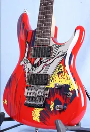 Sklep niestandardowy 20. rocznica JS20S Podpisano Joe Satriani Surfing W Alien Electric Guitar Floyd Rose Tremolo Blocking Nut Joesatri3272337