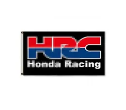 Honda HRC Flag Banner 3x5ft Double Shitking Decorming Banner 90x150 Sport Festival Polyester Digital Printed Whole3512081