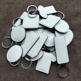 حلقات شحن مجاني 45pcs/lot lot blank pu pu pendant tags keychain diy printing sublimation ink paper paper