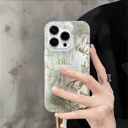 Hot-Selling Designer Phone Case for iPhone 15 14 13 12 ProMax 15 Pro 15 Plus 14 Pro 14 ProMax 13 ProMax with Flower Letters and Luxury All-Inclusive Design