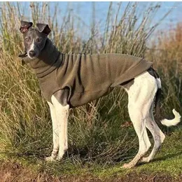 Hundkläderfleece -tröjor | Greyhound Whippet Italian Vest Turtleneck