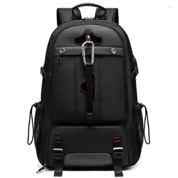 Backpack Luxury Business Men Men de alta capacidade USB 80 litros à prova d'água Bolsas de laptop de desgaste de mochilas de viagem