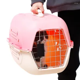 Cat Carriers Dog Carrier Box Outdoor Travel Transport Portable Bags Pet Product Air Scriement Bag Small Puppy Histten