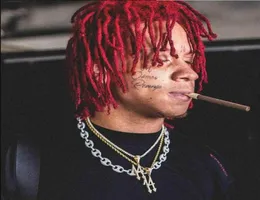 14 цифровой кулон Trippie Redd Rapper Хип -хоп ожерелье циркона3905296