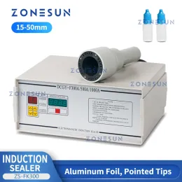 Máquina Zonesun Sealer de indução portátil Folha de alumínio ponta pontia pontia pontual Top Máquina de vedação de garrafa de vidro de vidro ZSFK300