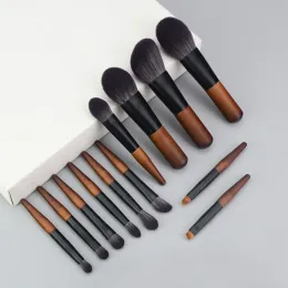 Ombra karsyngirl 9/12pcs/set mini pennello per trucco portatile set cuscinetto a polvere per occhio di bellezza strumento di bellezza di bellezza