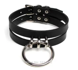 100 Handcrafted Caged Top Choker Real Leather BDSM Collar ORound Fetish Cosplay Costume Choker Necklace8905542