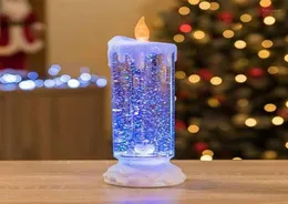 Party Decoration Rotating Color Changing Glitter LED Romantic Crystal Candle Light 300 ml Candles Lights Flameless Smooth Flicke5050967