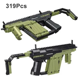 Gun Toys World War II Scar M416 Desert Eagle Pistol Vector Submachine Gun Model Building Block Army MK14 Sniper Rifle Building Block Toy yq240413PAUP