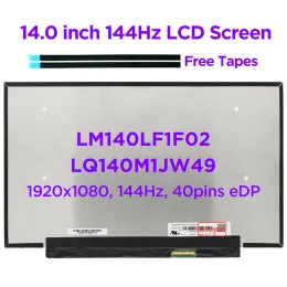 Screen 14" 144Hz IPS Laptop LCD Screen LM140LF1F02 LQ140M1JW49 LM140LF1F01 120Hz For ASUS ROG Zephyrus G14 GA401Q PX401Q 40pins eDP