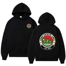 Erkek Hoodies Korku Filmi 13. Cuma Jason Voorhees Baskı Hoodie Erkekler/Kadınlar Y2K Sweatshirt Sonbahar Kış Polar Giyim Gevşek Kazanmalar 240412