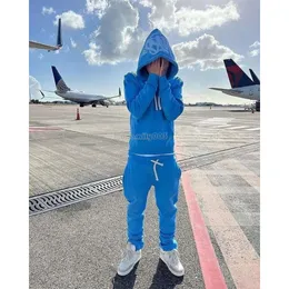 Popolare pista da uomo con cappuccio con cappuccio da donna con cappuccio da donna con cappuccio da donna di cotone di pile popolare con pantaloni grafici con piste blu tuta blu xatclothing 56