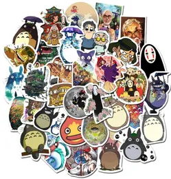 Cool 102050100pcs Totoro Animou Far Princess Mononoke Kiki Stickers Anime Ghibli Hayao Miyazaki Sticker Dekaler Kids Gift2035403