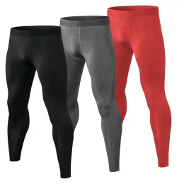 Pantaloni leggings a compressione per gli uomini pantaloni stretti allenamento sport man leggings pantaloni da palestra sottili che corrono collant sportivi basilayer jogger