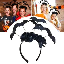 Party Decoration Halloween pannband Bat Black Flower Atmosphere Stage Decor Presenttillbehör