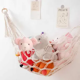 Kowaku Plush Toy Storage Wall Hanging Organizer Bathroom Stuffed Animal Toy Net Hammock For Books Ball Boys Girls Kids Room Playroom Violet