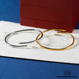 Dünnes Nagelarmband Designer für Frauen Herren Armband für Frauennagelarmband Designer Goldschmuck für Mann Gold Armreifen für Frauen kleine Modell Männer Edelstahl Stahl